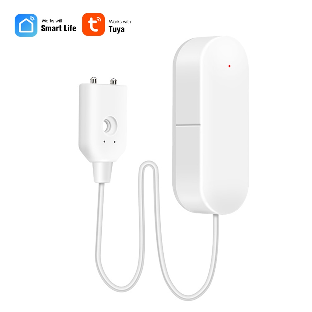 Wifi vattenläckagedetektor vattenläckagesensor trådlös vattennivådetektor vattenläckagelarmsensor hem vattentätt smart hem