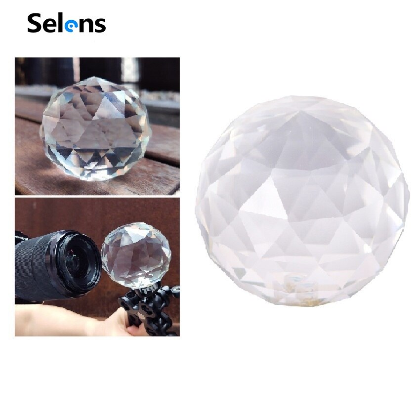 Photographie prisme avec 1/4 ''vlogeur photographie boule de cristal verre optique magique Photo boule photographie Studio accessoires: Round