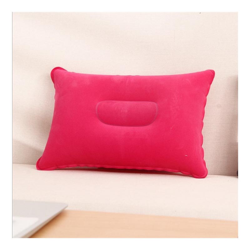 Travel Inflatable PVC Pillow Convenient Ultralight Sleep Cushion Nylon Air Pillow