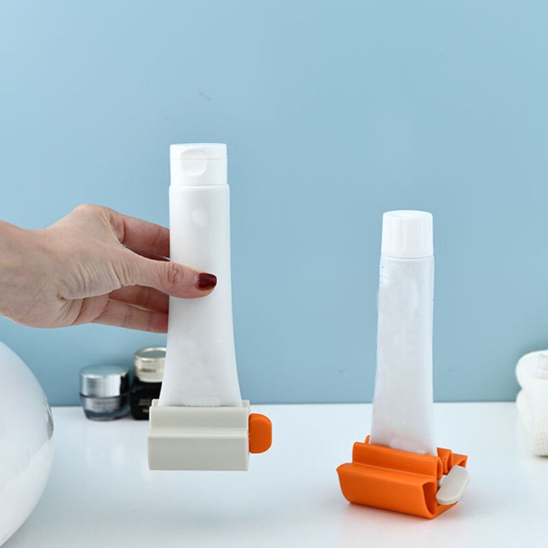 Facial Cleanser Squeezer Tube Press Rolling Bracket Toothpaste Squeezer Tooth Paste Holder Dispenser Bathroom Gadget