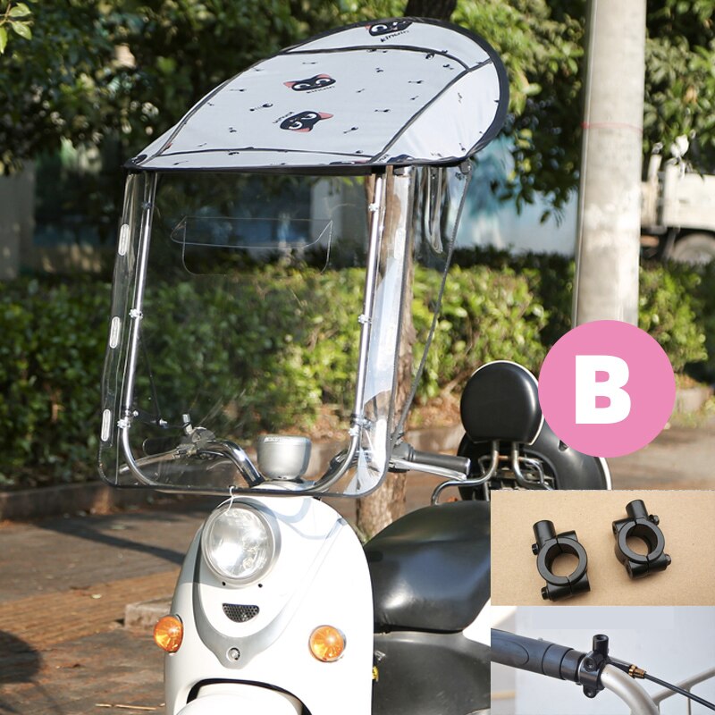 Electric Motorcycle Canopy Electric Vehicle Canopy General Scooter Motor Vehicle Umbrella Rainproof Sunshade Cover: B4