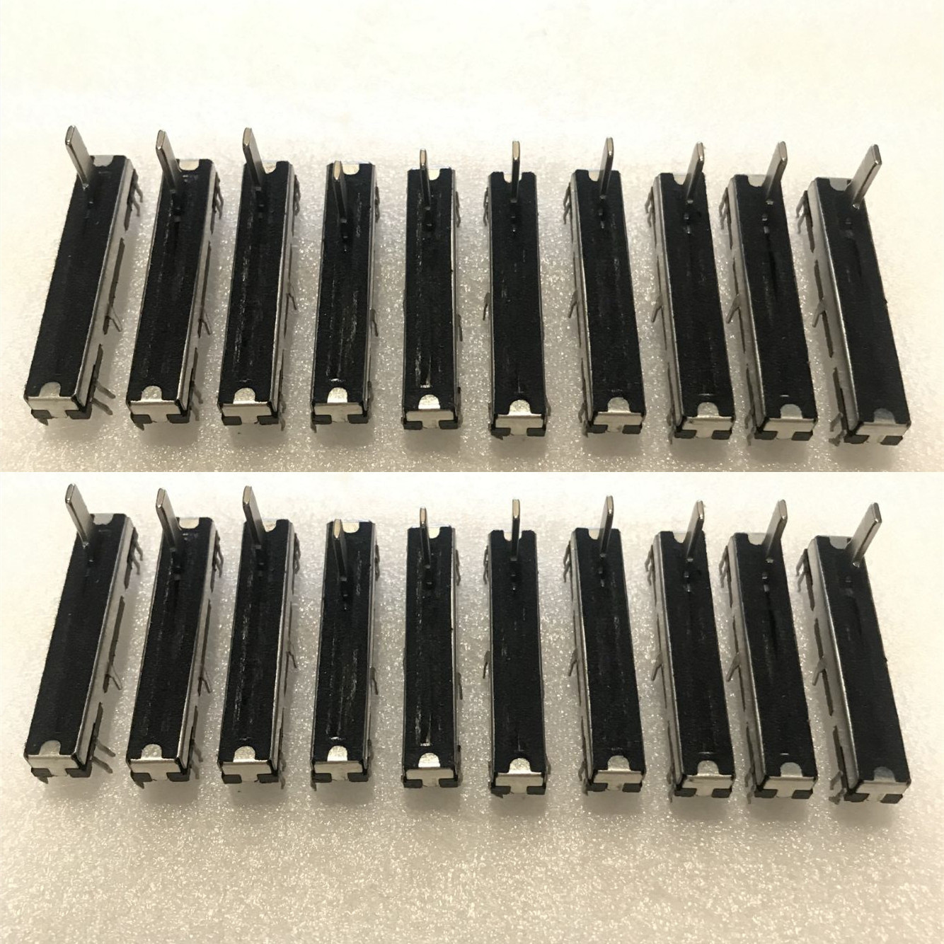 Potenciómetro deslizante de 1 pieza, regulador de volumen deslizante de 10Kb x 2 para teclado Korg y Roland