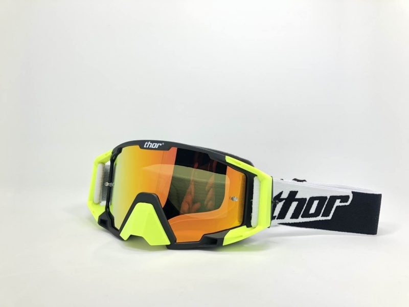 Motocross lunettes MX hors route saleté vélo Moto casques lunettes Ski Sport lunettes Masque Moto ensemble de lunettes: Or