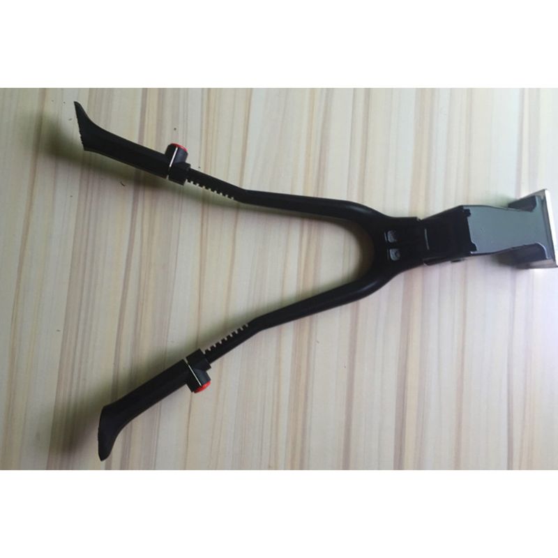 Bike Kickstand Double Leg Bicycle Foldable Adjustable Center Mount Mount Bicycle Stand Fits 26\" and Above for Bicycle Road Bike