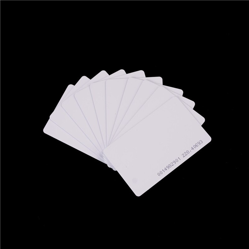 Lecteur RFID Port USB EM4100 TK4100 125khz ID sans contact sensibilité carte à puce Support système de fenêtre/Linux: 10pcs Chip card