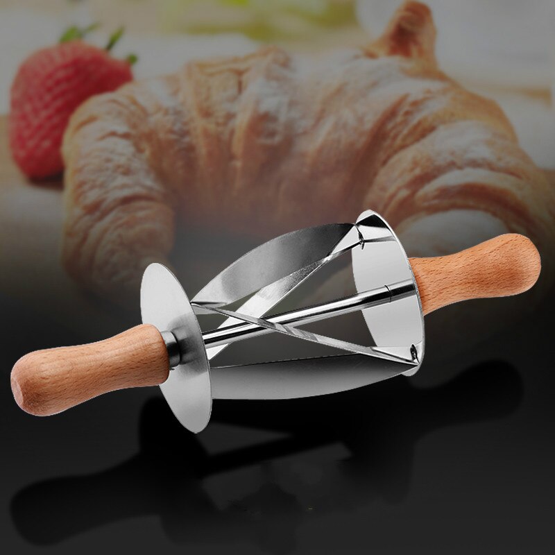 Croissant cuticle roller stainless steel croissant knife triangle dough croissant dough cutter kitchen bakery tools WJ11069