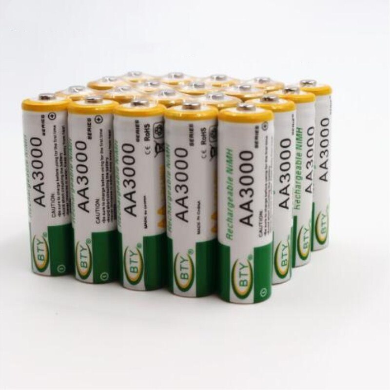 1.2V 3000Mah Aa Nimh Oplaadbare Batterijen Ni-Mh Oplaadbare Aa Batterij Voor Speelgoed Camera Microfoon