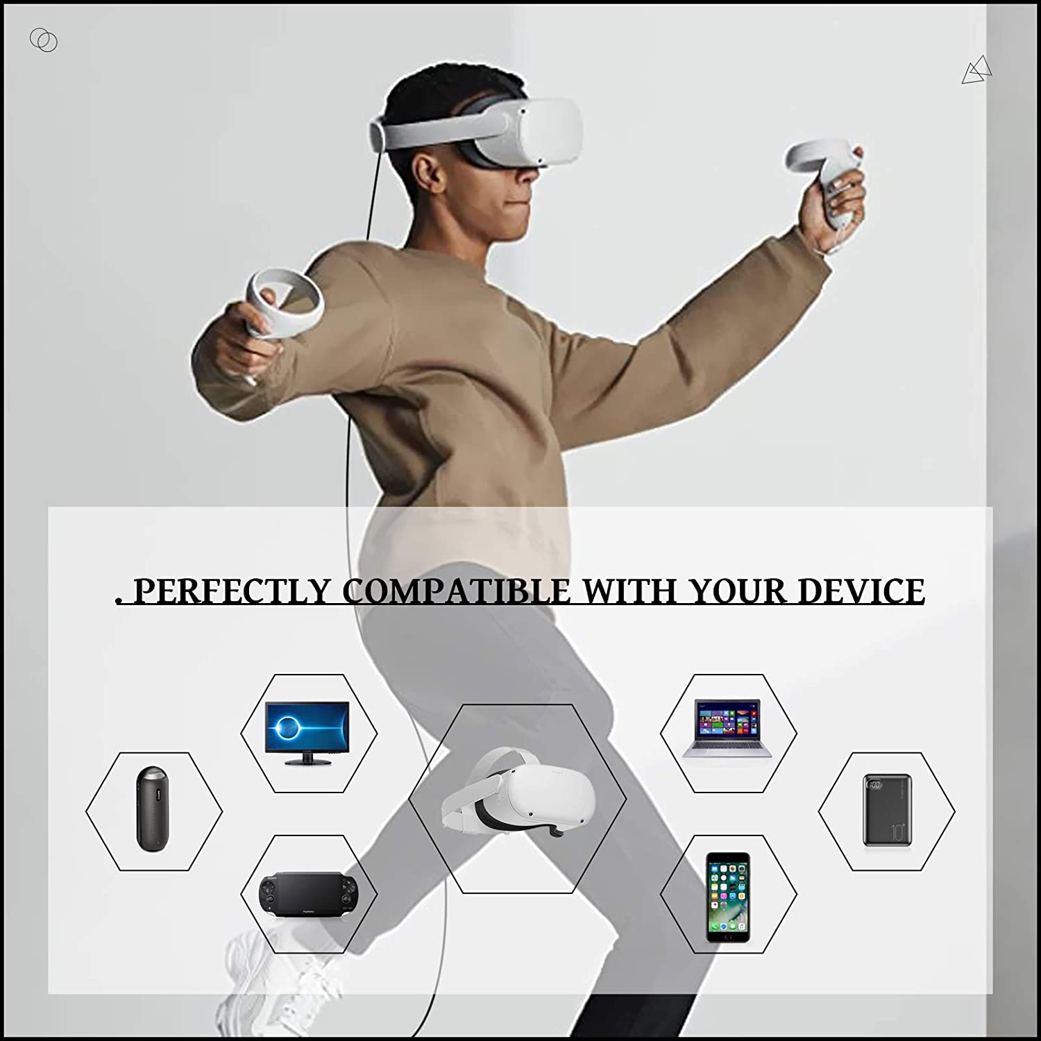 For Oculus Quest 2 Link Cable 5M/6M USB 3.0 Quick Charge Cables for Quest2 VR Data Transfer Fast Charges VR Headset Accessories