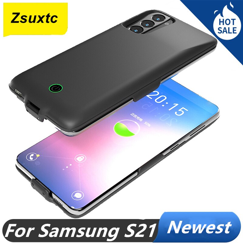7000 Mah For Samsung Galaxy S21 Battery Case Battery Charger Case Power Bank S21 Battery Case
