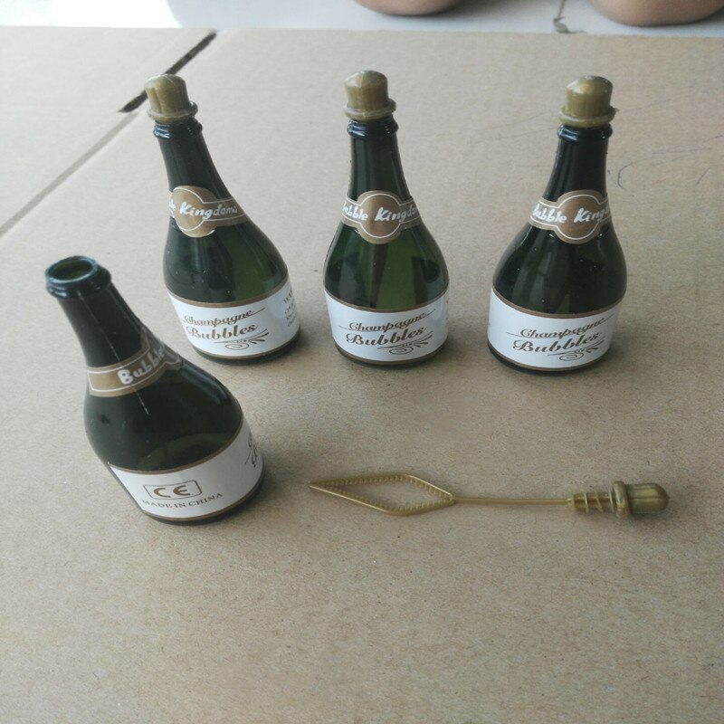 20 Pcs Mini Champagne Bubbles Empty Bottle Wedding Favors Reception Year