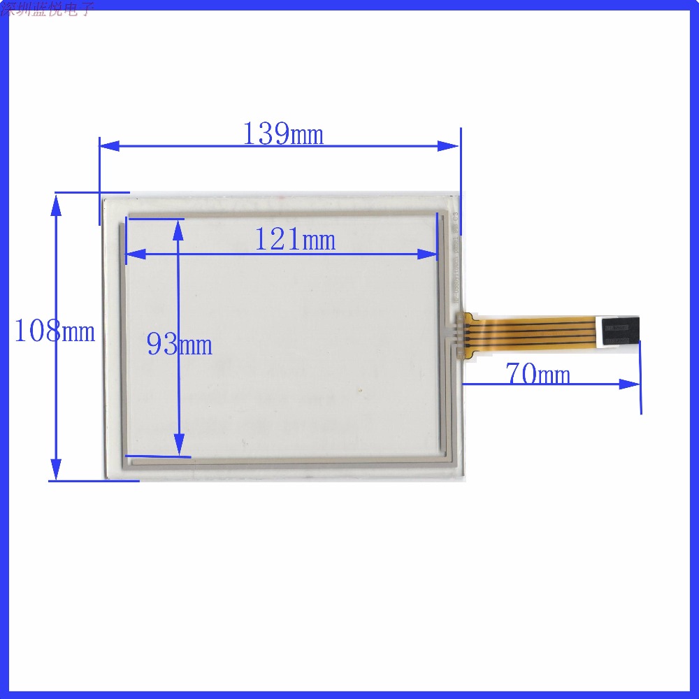Oryginalny nowy 5.7 &#39;&#39;cal ogólne EE-0585-w-W4R przemysłbyć winnym ekran dotykowy pisma zewnętrznego 138*108 2.54 poziom