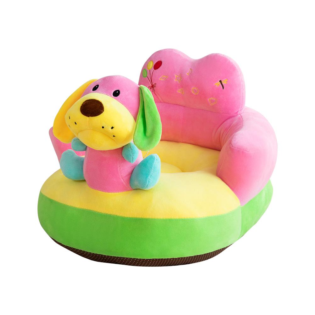 Only Cover No Filling Baby Bean Bag Cartoon Crown Seat Sofa Baby Chair Toddler Nest Puff Seat Bean Bag Plush Children Seat Cover: P