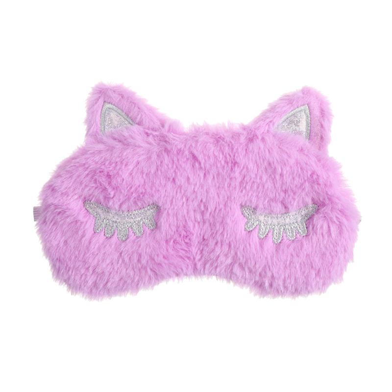 3D Eenhoorn Oogmasker Cartoon Verscheidenheid Slaapmasker Slaapmasker Ontspannen Maskplush Eye Shade Cover Geschikt Voor Reizen Home Party: Goud