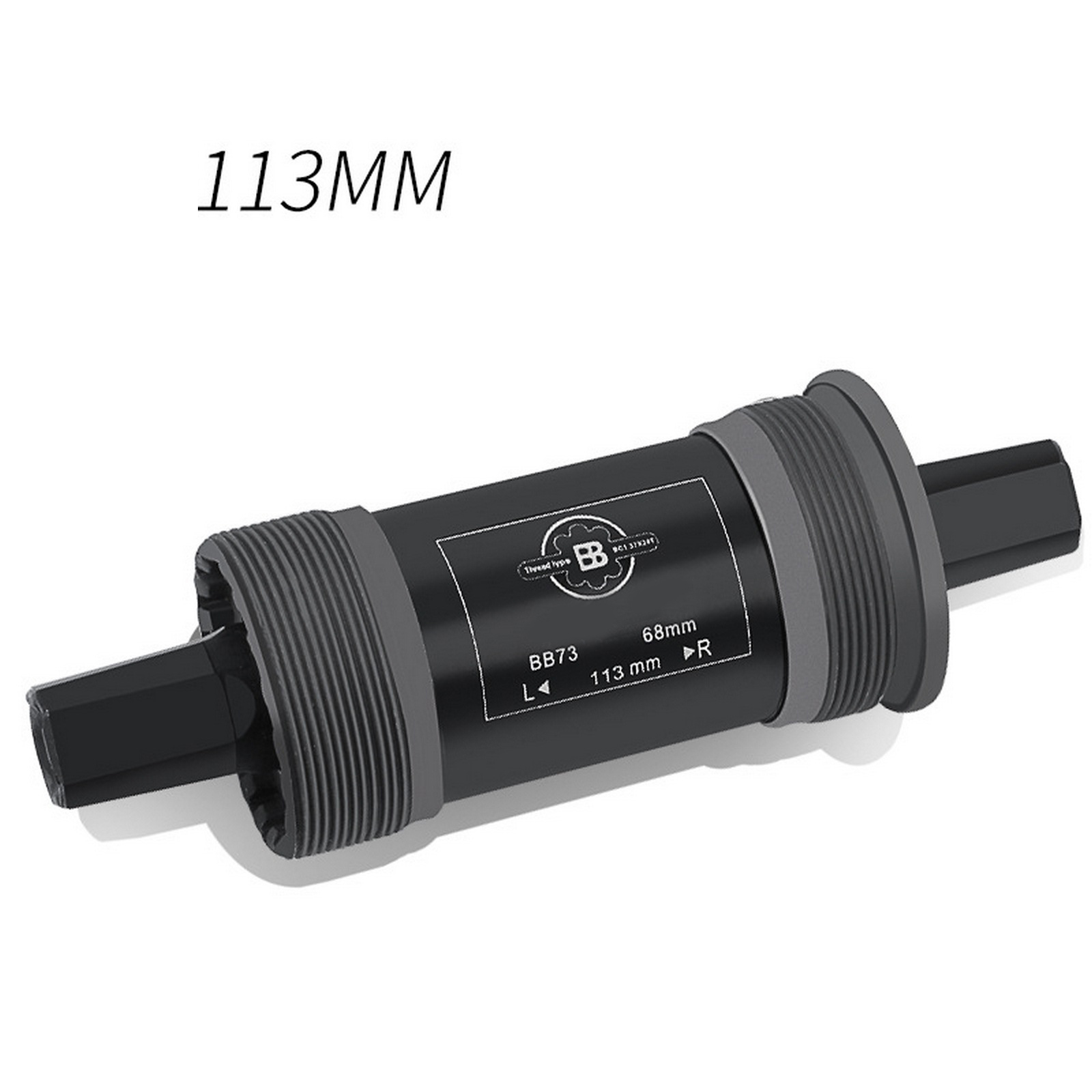 Vierkante Mtb Fiets Trapas 68Mm Fiets Vierkante Taper Schroefdraad Trapas Bb Voor Vierkante Tapered Crankstel: 113mm