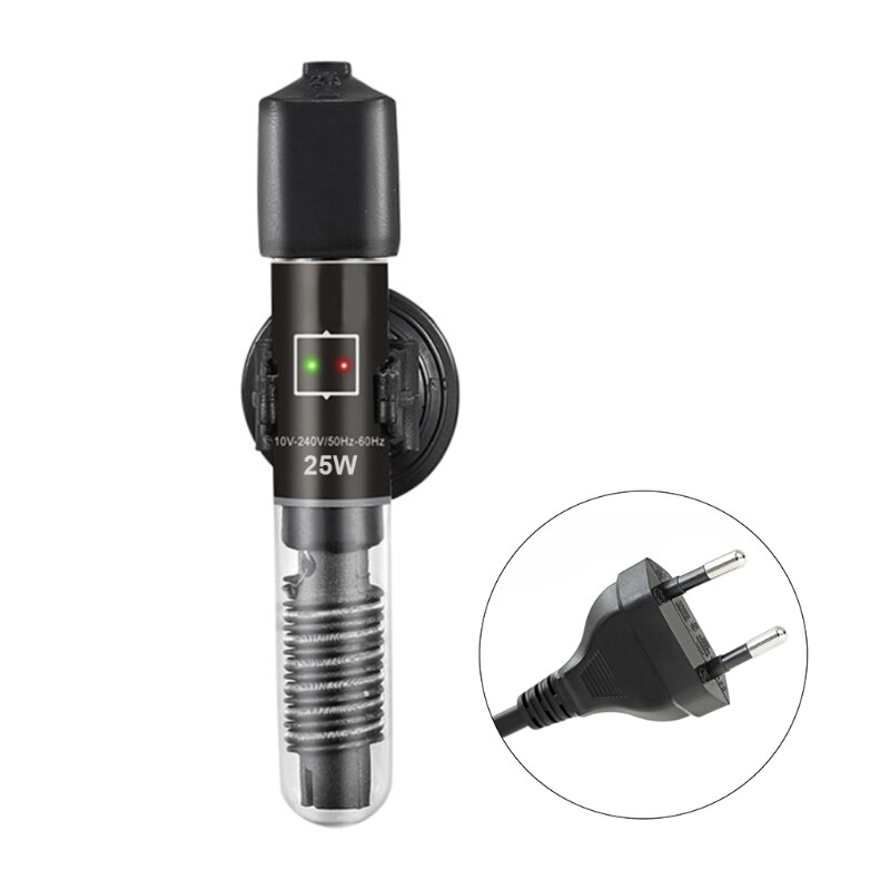 25W 50W Aquarium Heater Constant Temperature Warmer Fish Tank Turtle Submersible Thermometer with Suction Cup Heating Rod