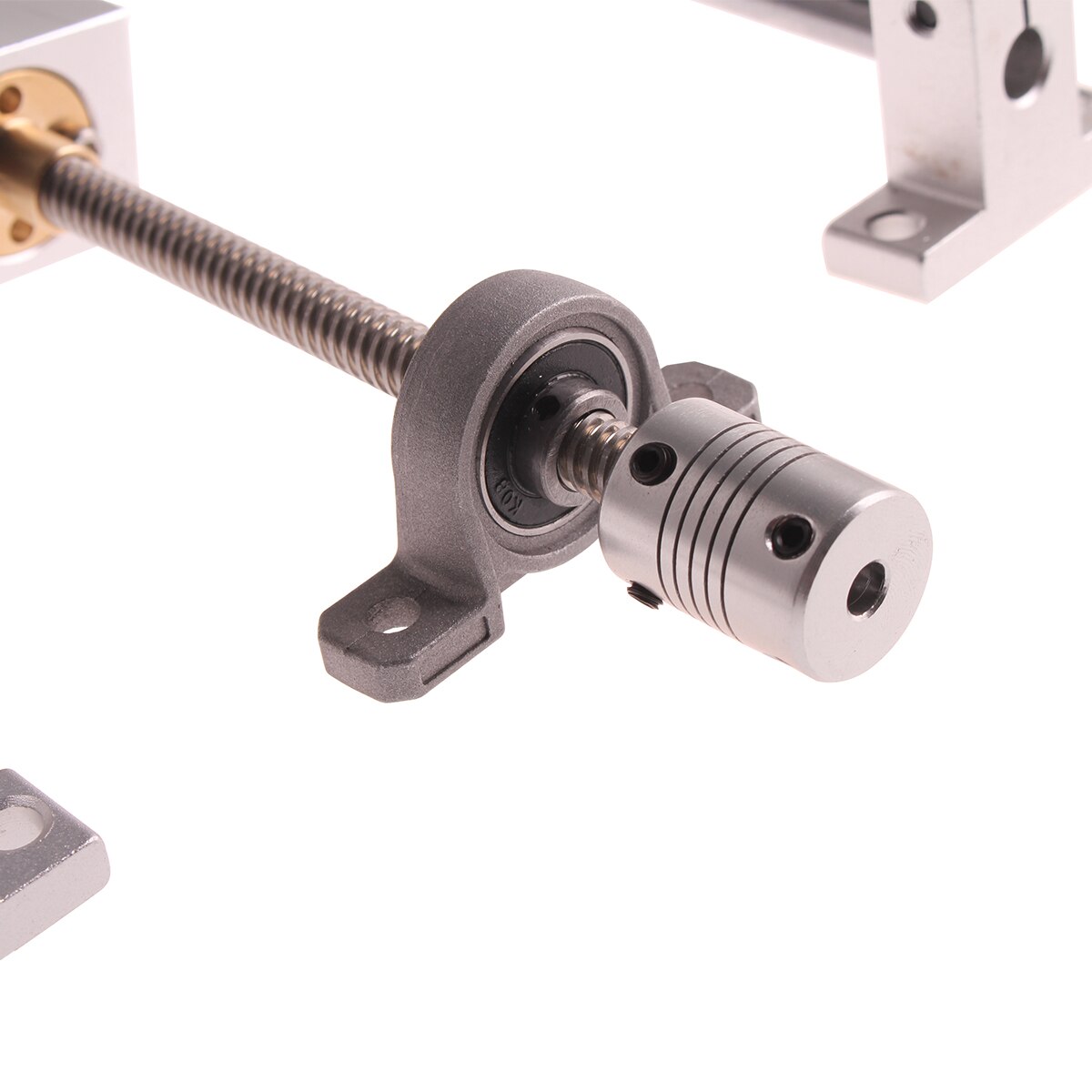 T8 Lead Screw Lead 8mm 100mm ~1200mm +Optical axis +KP08 bearing bracket +housing mounting bracket 13Pcs Set 3D printer parts