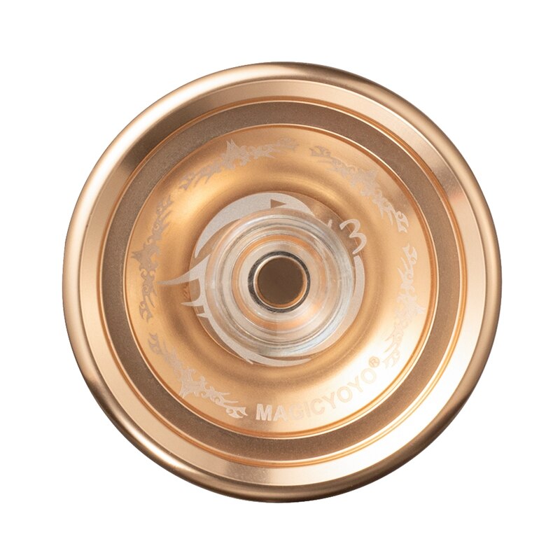 MAGICYOYO K3 Metal Yoyo Side Shaft Top Fingerplay Aluminum Alloy Yoyo With Strings Christmas