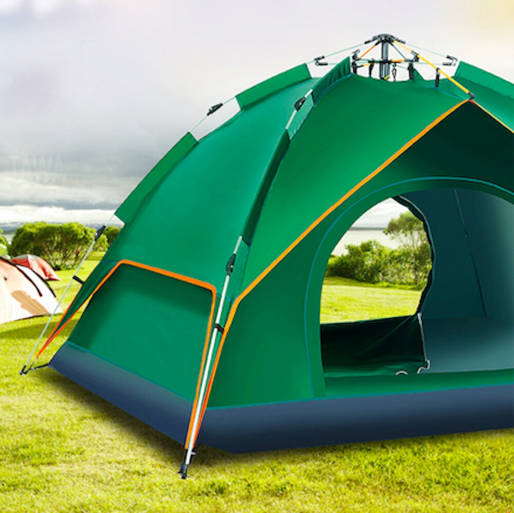 Two-person outdoor portable double-decker waterproof camping beach tent