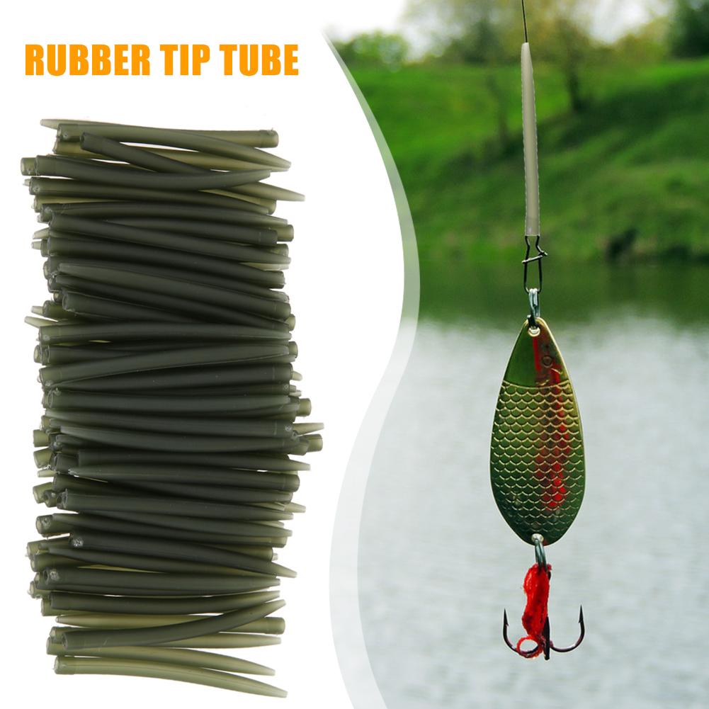 Carp Fishing Hook Sleeve Rubber Tip Tube Positioner Terminal Fishing Tackles Anti Tangle Fishing Accessories