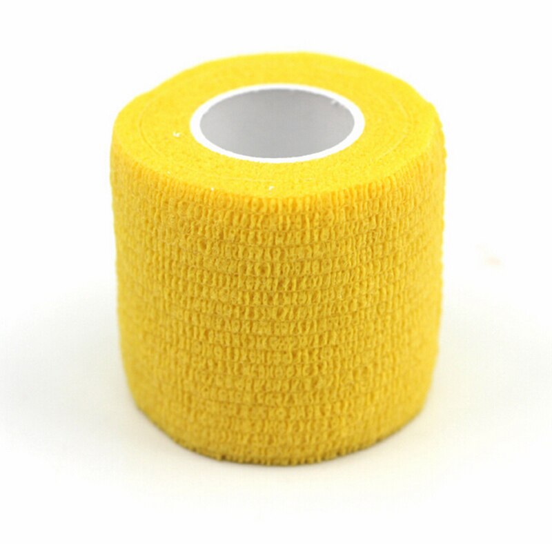 Farverig sport selvklæbende elastisk bandage wrap tape 4.5m elastoplast til knæstøttepuder finger ankel palme skulder