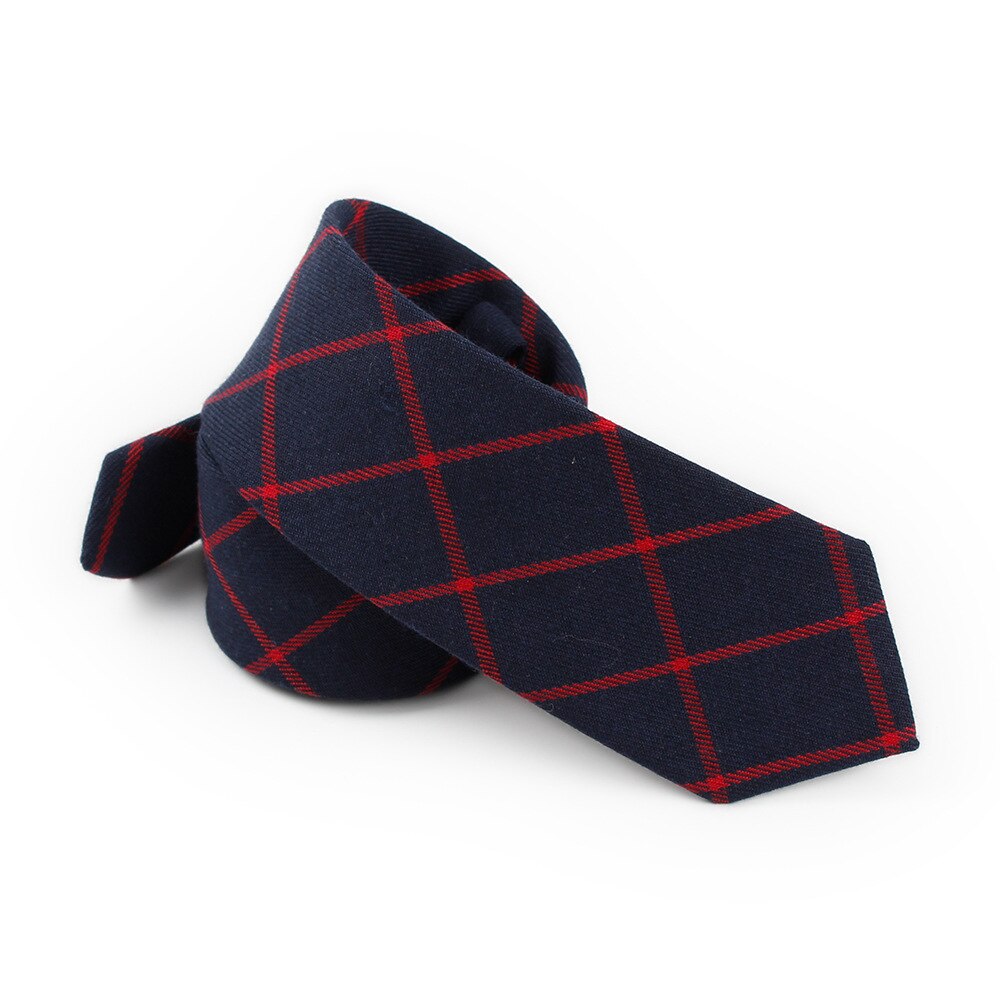 6Cm Stropdas Ties Voor Mens Pak Trouwjurk Slanke Tie Gravata Business Plaid Lattice Hals Stropdas Cravate: 8402 Navy