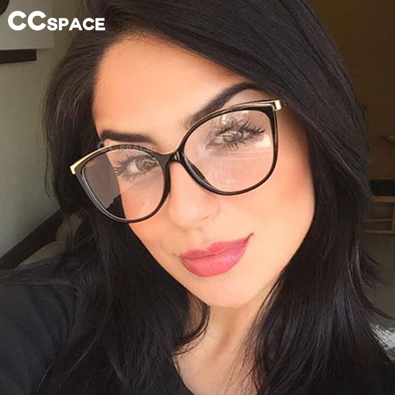 48052 Plastic Titanium Cat Eye Retro Glasses Frames Ultralight Men Women Optical Computer Glasses