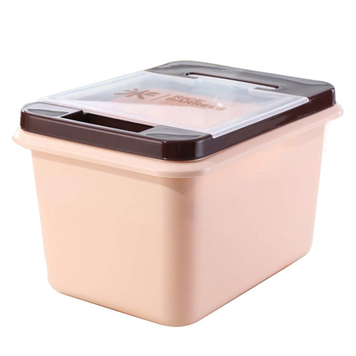 10/15Kg Rice Storage Box Sealed Moisture-proof Large Capacity Grain Flour Flip Container Kitchen Double Seal Rice Storage Box: B / 10KG