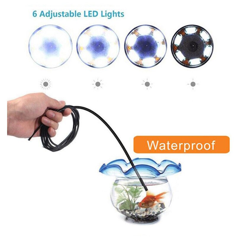 3-in-1 Endoscope Camera 8mm 720P USB Mini Camera IP67 Waterproof 8 LED Endoscopy Camera For Windows Macbook PC Android