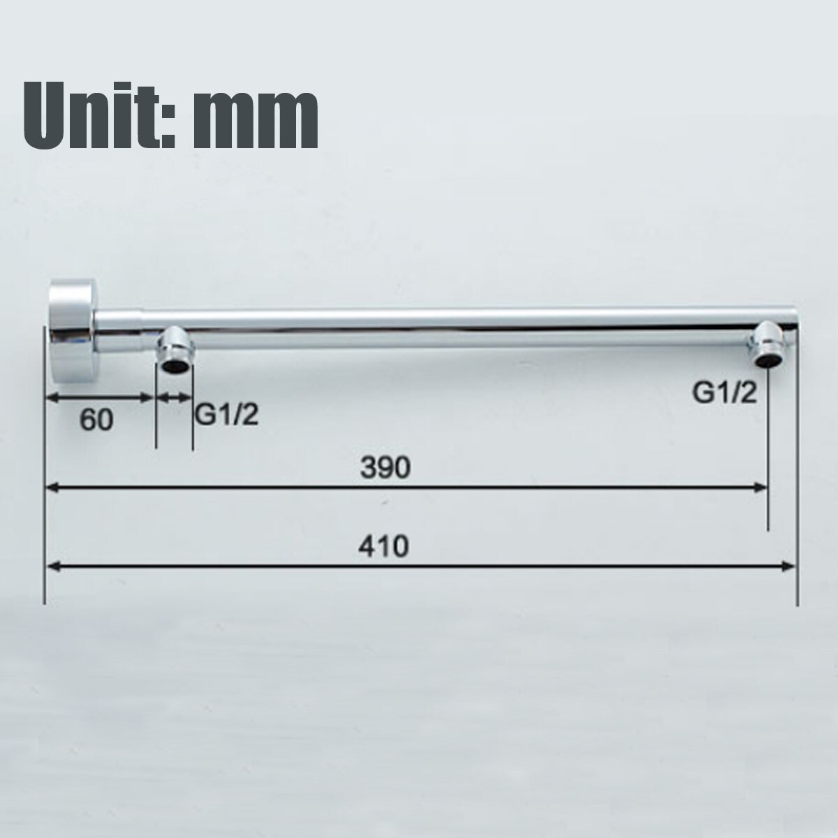 Wall Mounted Shower Head Shower Arm 400mm Wall Ceiling Mounted Shower Head Extension Arm Bathroom Tools Accessories