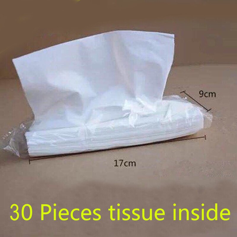4 Pack Car Tissue With 30 Pieces Tissue In Side Per Pack For Car Tissue Box Paper Refill For Vehicle Home Bathroom Usage