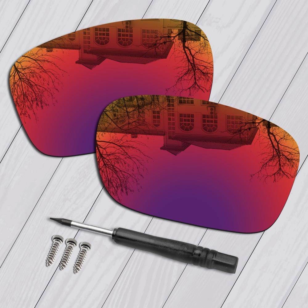 E.O.S Gepolariseerde Verbeterde Vervanging Lenzen & Black Schroevendraaier & Schroeven voor Oakley Twoface OO9189 Zonnebril-Meerdere Keuze: Midnight Sun