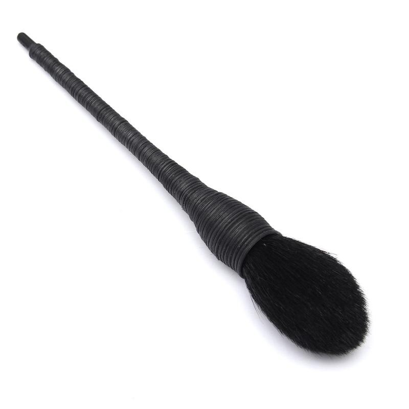1 set make-upkwasten foundationkwast rotan geitenhaar kwast poeder platte crèmekwast cosmetische make-up tools