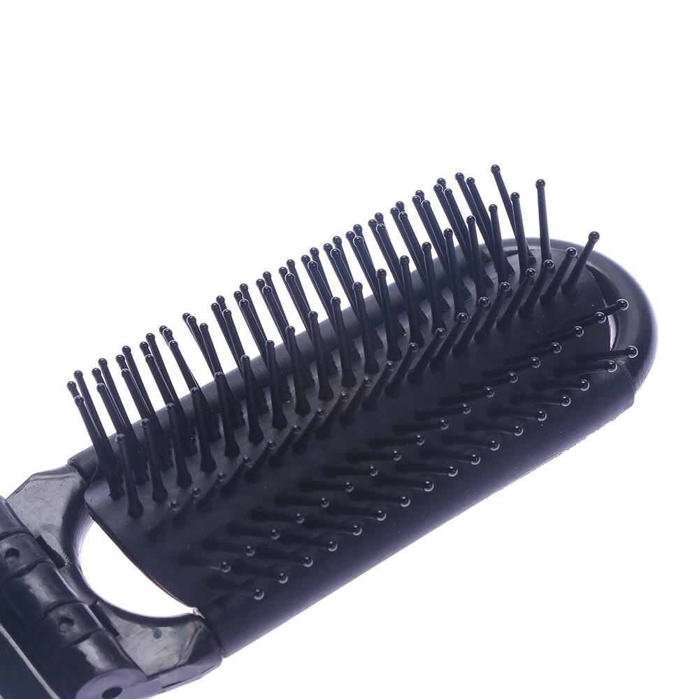 Peigne à cheveux de voyage , Portable et pliable, avec miroir, format de poche Compact, portefeuille, outils de coiffure