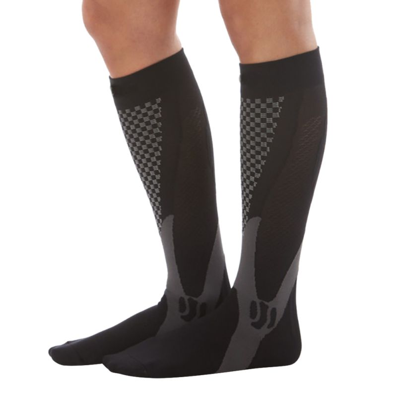 Unisex Men Women Leg Support Stretch Magic Compression Socks Sports Running Football S-XXL Size