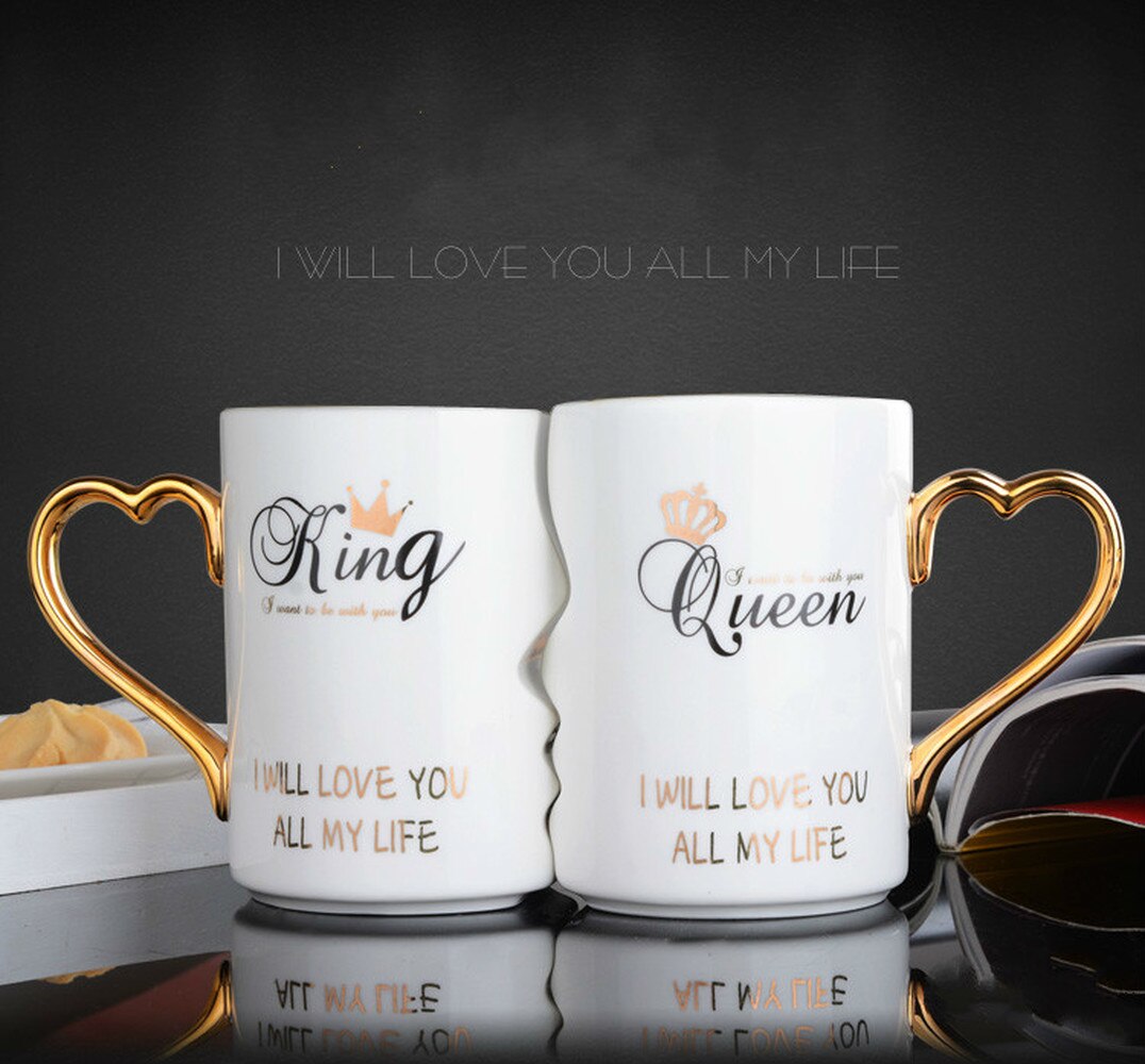 2 pièces/ensemble en céramique Couple tasse tasse à eau tasse à café lait tasse mariage Valentine: G Bubble wrap