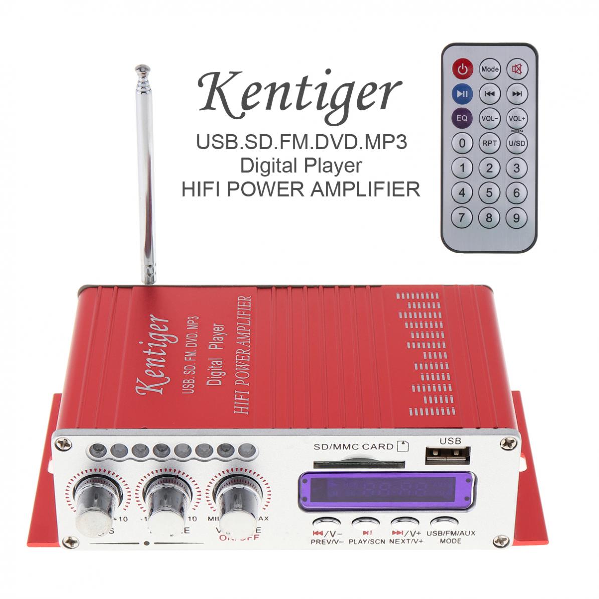 Auto Versterkers 2CH Hi-Fi Digitale Audio Speler Auto Versterker Fm Radio Stereo Speler Ondersteuning Sd/Usb/MP3/dvd Ingang