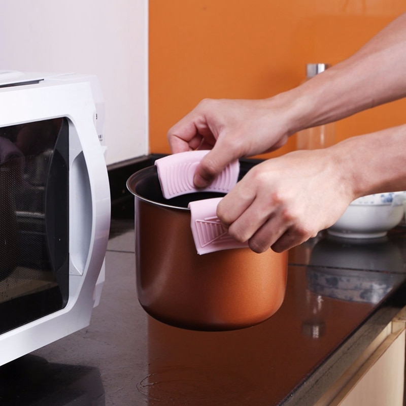 Siliconen Isolatie Ovenwant Handschoen Braadpan Oor Pan Pannenlap Slip Oven Grip Anti Pot Clip Keuken accessoires
