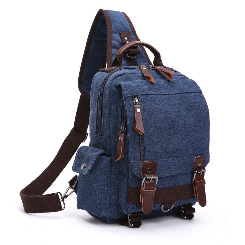 Scione hommes poitrine sac décontracté voyage sac à main Messenger sacs femmes femme bandoulière sac à bandoulière petit bolsas mujer: Bleu