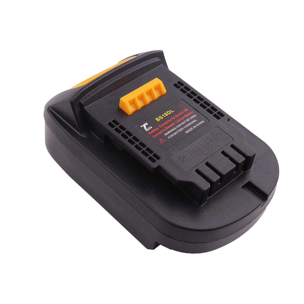 Bs18dl batteri adapter til bosch 18v batteri brug til dewalt 18v/20v li-ion batteri elværktøj 4- pin konverter
