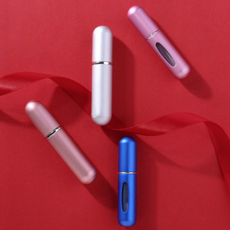 Mini botellas atomizadores de Perfume recargables para viaje, contenedores cosméticos vacíos para viaje, 5ML