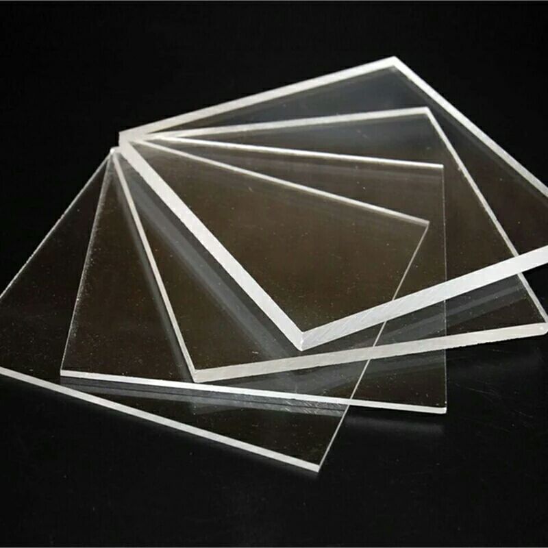 6pcs plexiglass transparent transparent plastic plate acrylic plate, transparent plexiglass plate 45x55mm