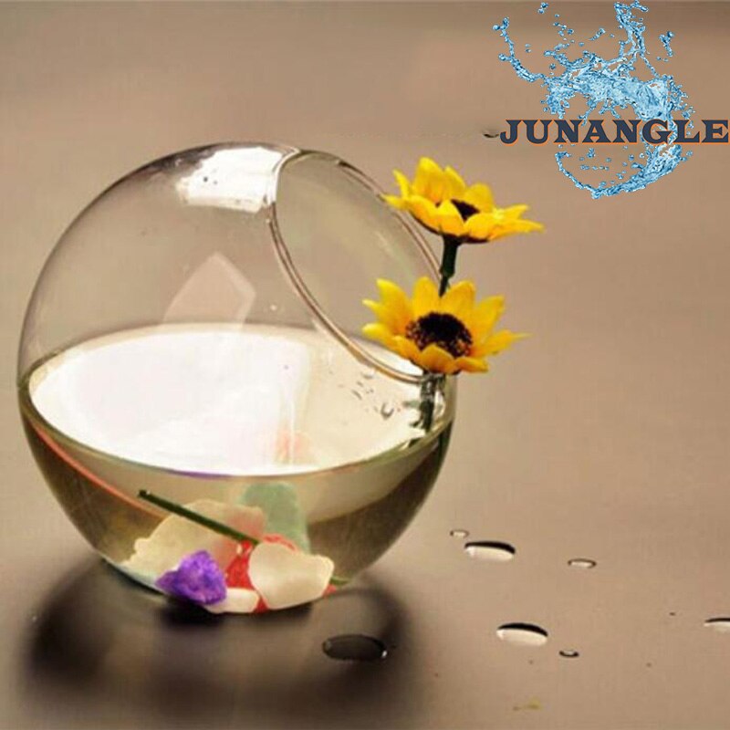 Vase rond en verre biseauté, style européen, Mini aquarium, décoration de maison, artisanat , exquis et esthétique,