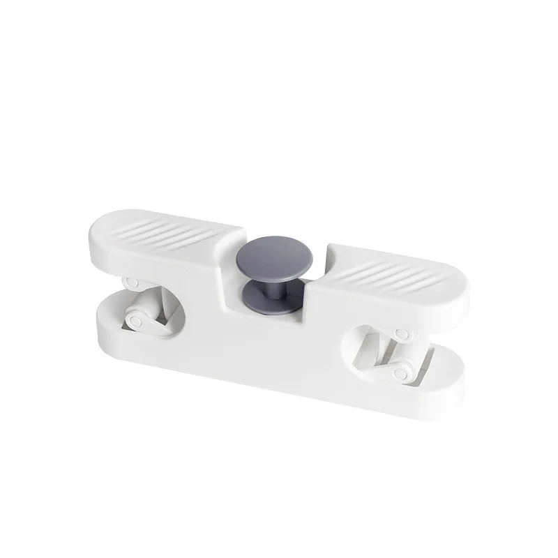 Mopp, Doppel clip, Clip Nagel frei Wand Mop Rack erhalten Mop Lagerung Besen Toiletten bürste Bad Lagerung: Dunkelgrau