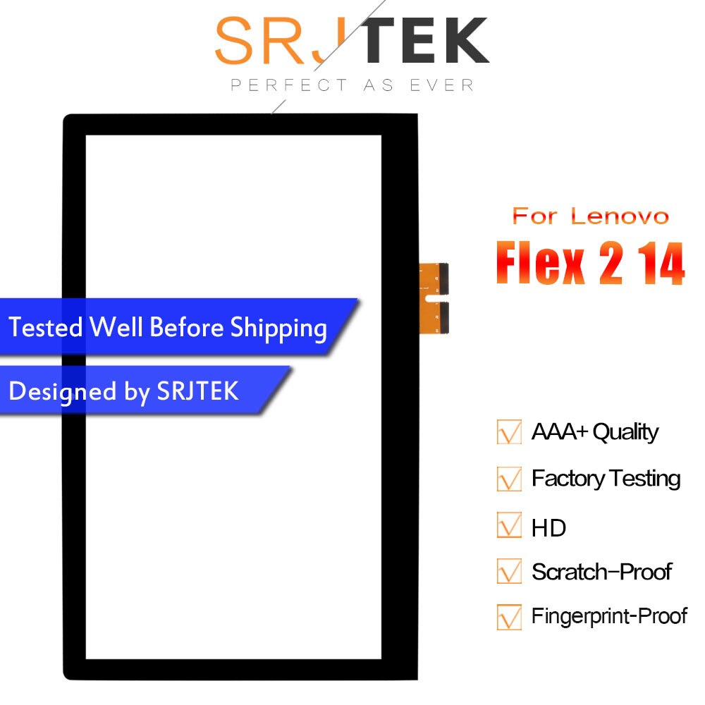 Srjtek 14 "ekran dotykowy robić laptopa Lenovo IdeaPad przewód 2 14 przewód 2 14D wymiana szkła dotykowego