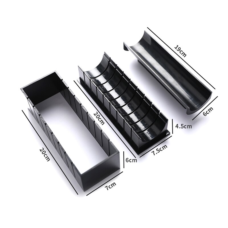 Molde multifunción para hacer Sushi, utensilio japonés de , bola de arroz, Rollo, 3 estilos: Round shape-bk
