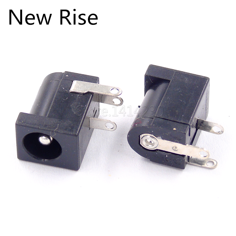 10PCS DC-005 DC Power Jack Socket Connector DC005 5.5x2.5mm 5.5x2.1mm 5.5x1.7mm 4.0 4.8x1.7mm 3.5x1.35mm Plug-in 3Pin