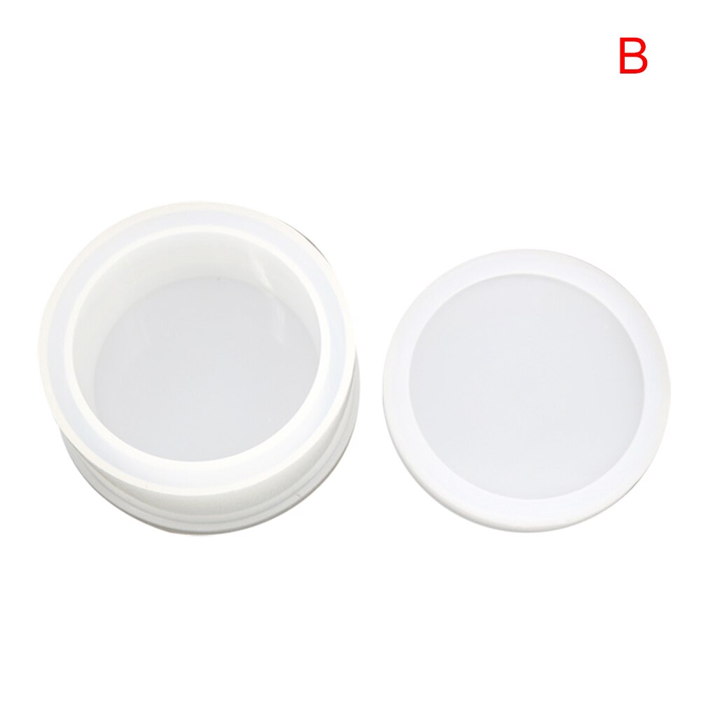Box Resin Molds Jewelry Box Molds Square/Round/Hexagonal/Heart/Flower Shape DIY Storage Box Silicone Resin Molds VDX99: b