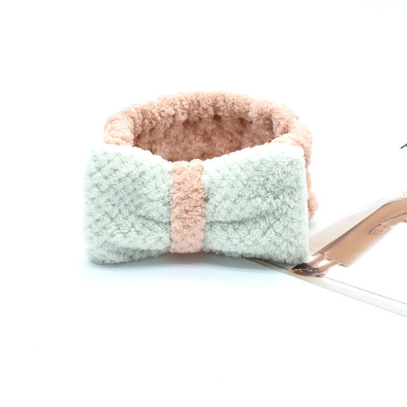 1PCS Cute Bow Hair Holder Hairbands Fleece Bow Animal Ears Headband For Women Girls Turban Hair Accessories