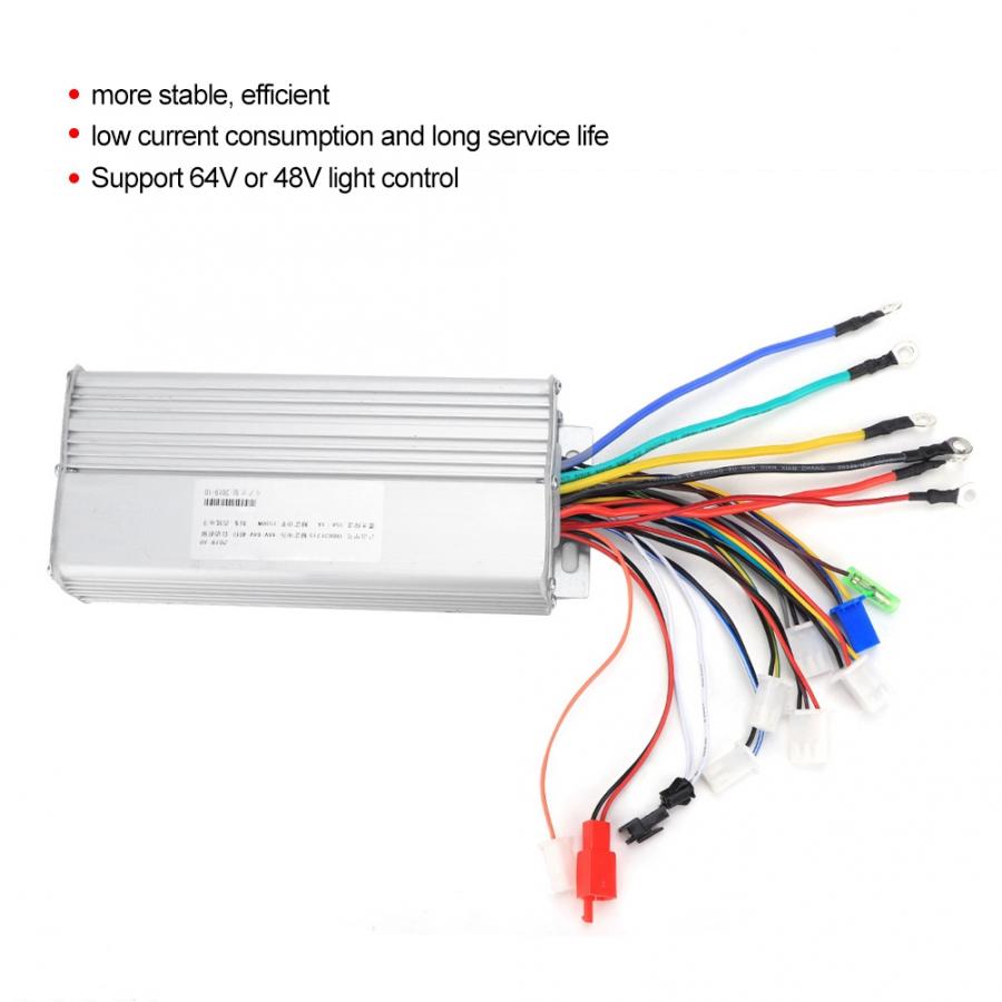 LCD Brushless Controller 48V/64V 1500W DC Dual Mode for Brush Motor 18 Mosfet Brushed Controller Universal Accessories