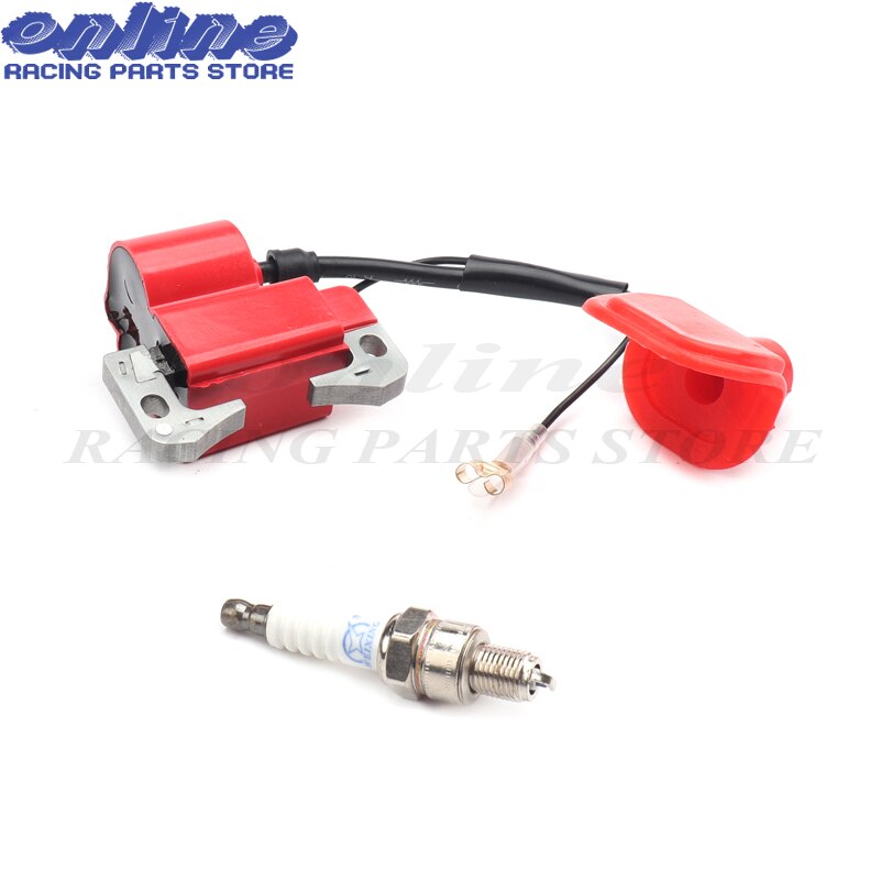 47cc 49cc 2 Stroke Engine Pocket Bike Pit Dirt Bike Mini Minimotor ATV Quad Ignition Coil Spark Plug